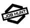 Job Hunt rubber stamp