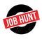 Job Hunt rubber stamp