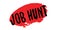 Job Hunt rubber stamp