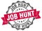 job hunt seal. stamp