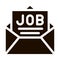 Job Message List Mail In Envelope glyph icon