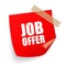 Job offer sticker