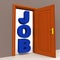 Job opportunity at the door