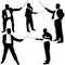 Job-related training Silhouettes