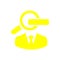 Job search , business search , people search yellow icon