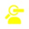 Job search , business search , people search yellow icon