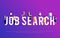 Job search. Horizontal banner.