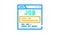 job search web site color icon animation