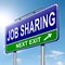 Job sharing concept.