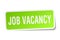 job vacancy square sticker