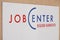 Jobcenter logo sign at Region Hannover office of german unemployment or employment agency