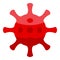 Jobless virus icon, isometric style