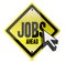 Jobs ahead and cursor illustration sign