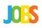 JOBS colorful typography banner