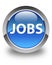 Jobs glossy blue round button