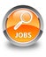 Jobs glossy orange round button