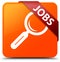 Jobs orange square button red ribbon in corner