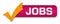 Jobs Pink Orange Tick Mark Horizontal