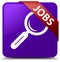 Jobs purple square button red ribbon in corner