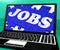 Jobs Puzzle On Notebook Shows Online Applications