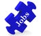 Jobs Puzzle Shows Recruitment Employment Or Hiring