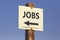 Jobs word and arrow signpost 2