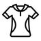 Jockey polo shirt icon outline vector. Racehorse derby