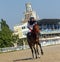 Jockey preparing for the race for the prize of the Caucasus.