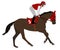 Jockey riding race horse illustration 5