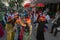 Jodhpur,Rajasthan, India - 19.10.2019 : Baraat. Ladies wearing wedding turbans, dancing in Joy, happiness for celebration of