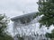 Jodrell Bank Radio telescope in the rural countryside of Cheshire England