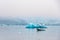 Joekulsarlon Glacier Lagoon iceberg calving from Vatnajoekull glacier