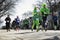 Joggers, South Boston, St. Patrick\'s Day Road Race, South Boston, Massachusetts, USA