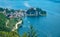 Johannesberg Chapel, Traunkirchen and lake Traunsee in Salzkammergut, Austria