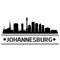 Johannesburg Skyline City Icon Vector Art Design