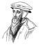 John Calvin, vintage illustration