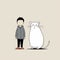 John And The Giant White Mouse Charming Character Illustrations