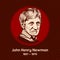 John Henry Newman 1801-1890 was an English theologian and poet, first an Anglican priest and later a Catholic priest
