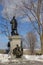 John macdonald statue on parliament hill in Ottawa