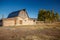 John Moulton Barn within Mormon Row Historic District in Grand Teton National Park, Wyoming - The most photographed barn