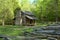 John Oliver\'s Cabin in Cades Cove of Great Smoky Mountains, Tennessee, USA