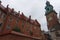 John Paul II Cathedral Museum and Wawel clock tower in Krakow