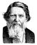 John Ruskin, vintage illustration