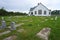 John Wesley United Methodist Church and graveyard on Deal Island, Maryland