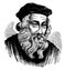 John Wycliffe, vintage illustration