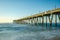 Johnnie Mercers Fishing Pier at sunrise in Wrightsville Beach east of Wilmington,North Carolina,United State.