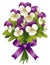 Johnny Jump Ups Pansy Flower Bouquet