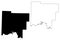 Johnson County, Arkansas U.S. county, United States of America,USA, U.S., US map vector illustration, scribble sketch Johnson