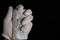 Johnson Matthey 1 Kilo Silver Bar Hand Held (reverse)