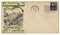 Johnstown, Pennsylvania, The USA - 31 MAY 1939: US historical envelope: cover with cachet 50th anniversary 1889-1939 Johnstown F